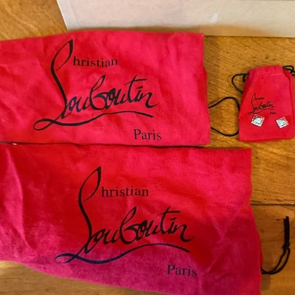 Christian Louboutin Black Heels with Silver Embellishments - Picture 7 of 8